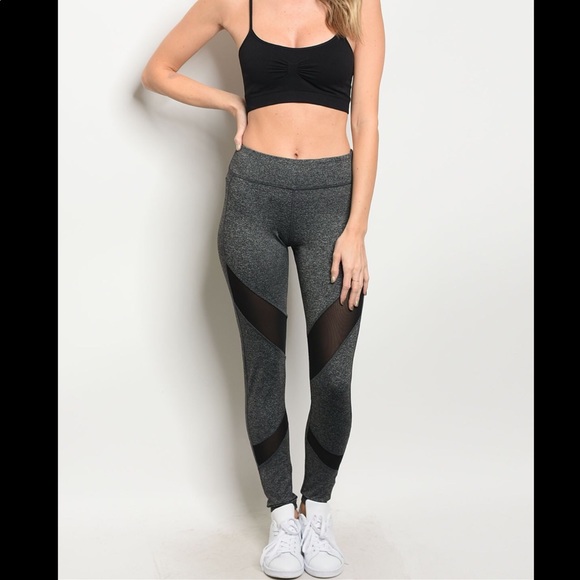 Gray Yoga Pants - Picture 2 of 3